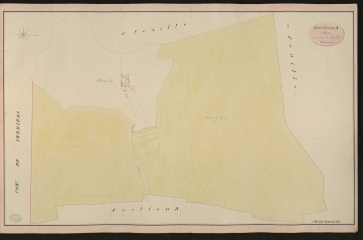 Charleval. Section A _ de la Forêt _ 3e et dernière Feuille