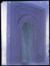 Mihrab en bois d'une des mosquées d'Alep (Syrie).