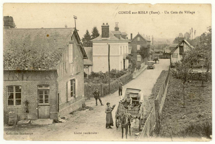 Condé-sur-Risle. Un Coin du Village.