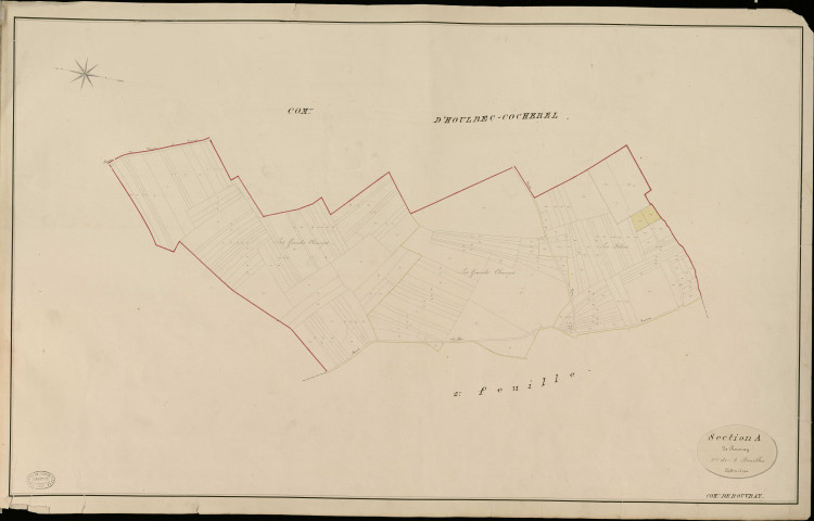 Rouvray. Section A _ de Rouvray _ 1re de 2 Feuilles