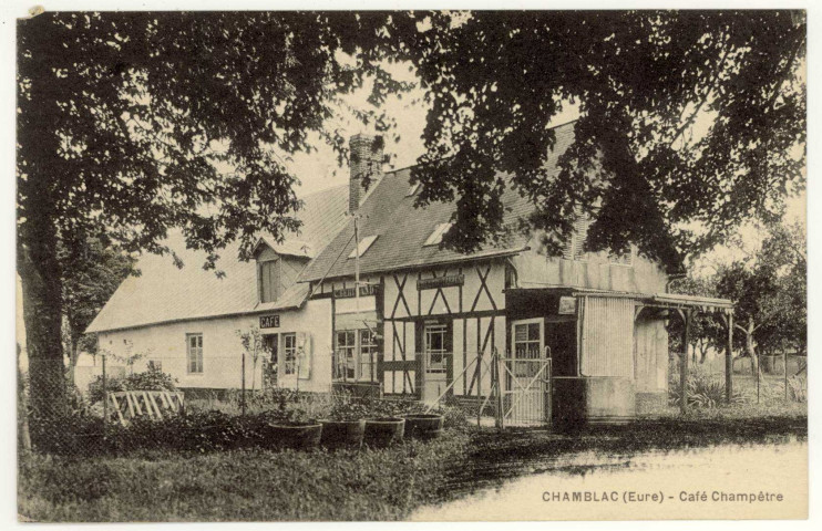 Chamblac (Le). Café Champêtre.
