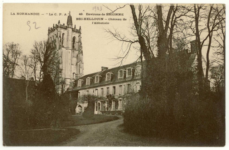 Bec-Hellouin (Le). Château de l'Abbatiale.