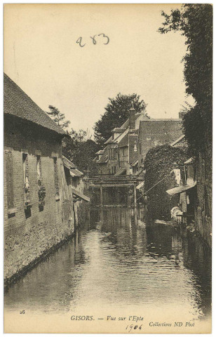 Gisors. Vue sur l'Epte.