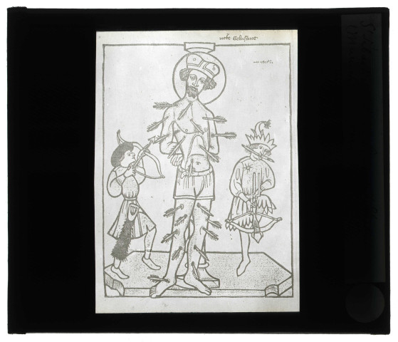 Musée de Munich (Allemagne), gravure de Saint-Sébastien dit au bonnet d'électeur.