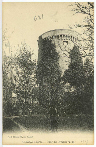 Vernon-Ville. Tour des Archives (1123).