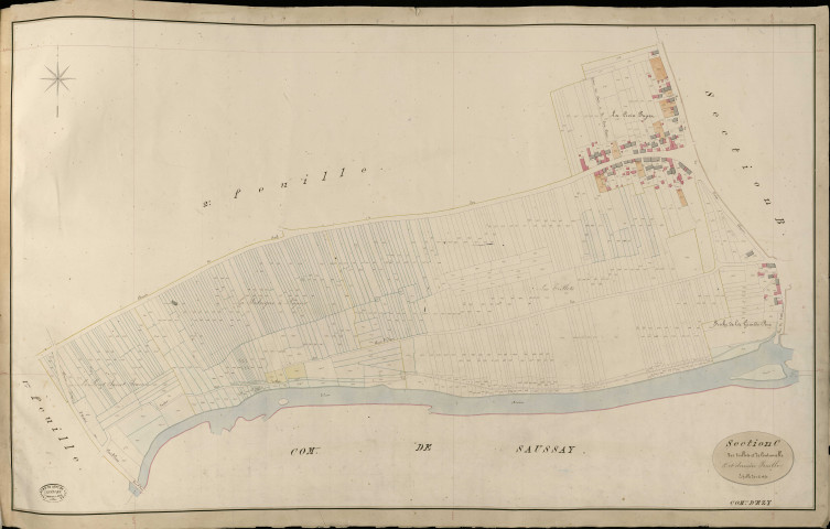 Ezy-sur-Eure. Section C _ des trillots et de Coutumelle _ 3e et dernière Feuille
