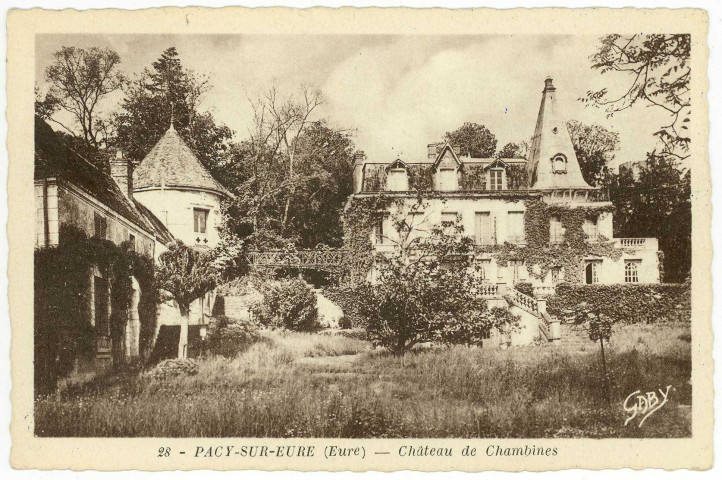 Hécourt. Pacy-sur-Eure (Eure) - Château de Chambines.