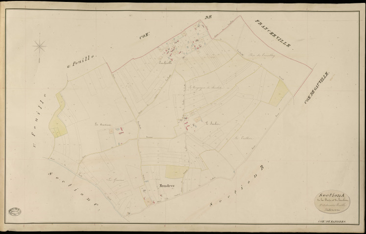 Mandres. Section A _ de la Forêt et du Souchet _ 3e et dernière Feuille