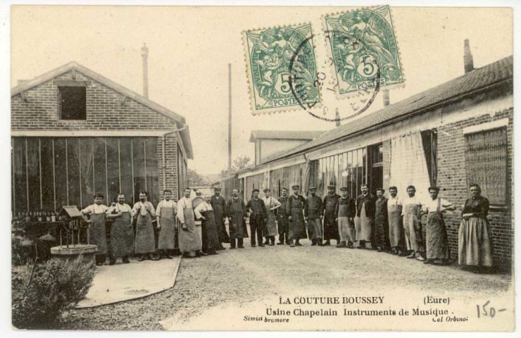 Couture-Boussey (La). Usine Chapelain-Instruments de Musique.