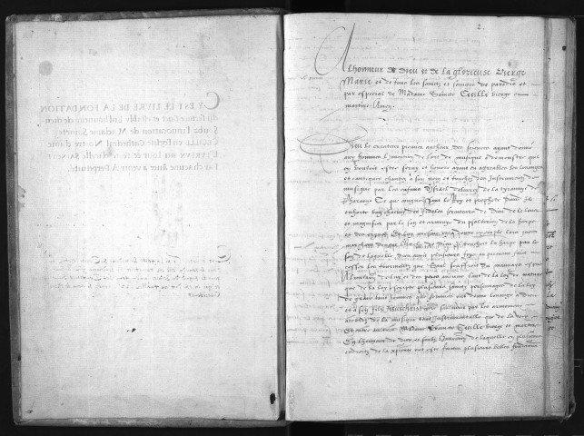 Registre de la confrérie Sainte-Cécile