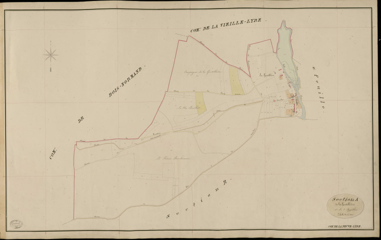 Neuve-Lyre (La). Section A _ de la Gentillière _ 1re de 2 Feuilles