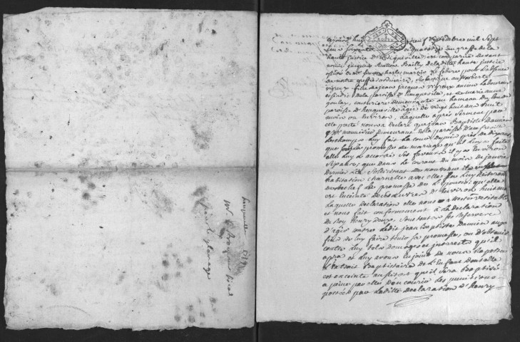 Police : ordonnance concernant le glanage (1759) - déclaration de grossesse (1774)