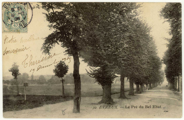Evreux-Ville. Le Pré du Bel-Ebat.