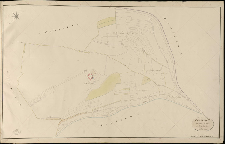 Saint-Aquilin-de-Pacy. Section D _ du Buisson de Mai _ 1re de 3 Feuilles