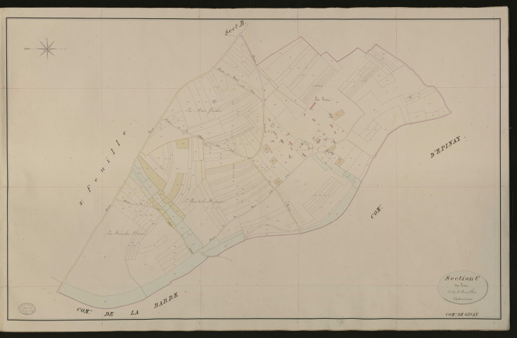 Gisay-la-Coudre. Section C _ des Trez _ 1re de 2 Feuilles