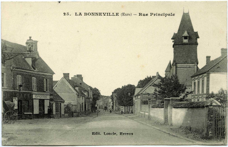 Bonneville-sur-Iton (la). Rue Principale.