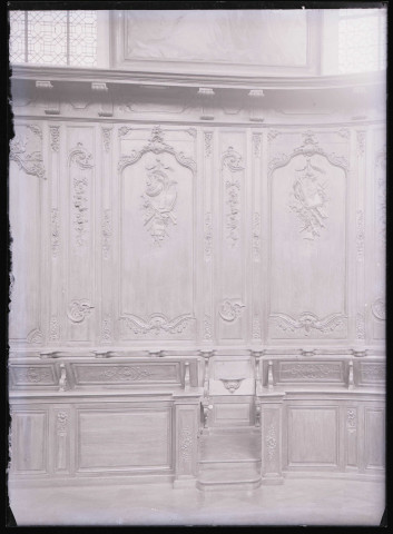 Détail des stalles de l'abbaye de Valloires (Somme). Idem 7403.