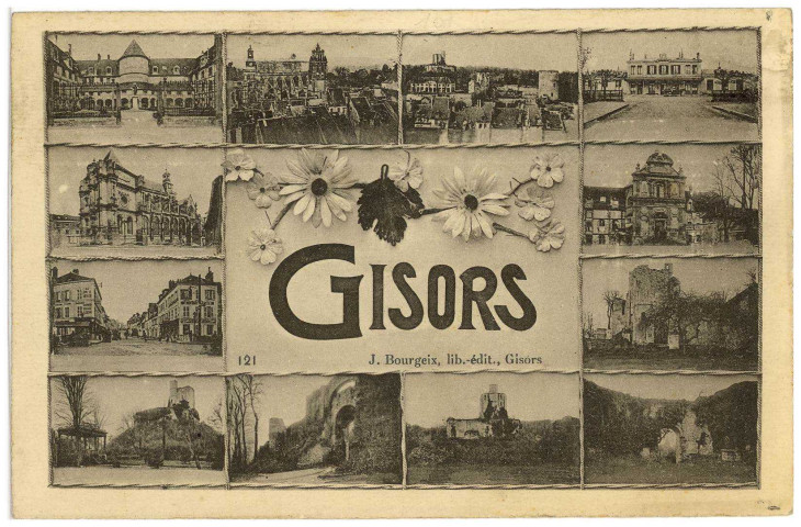 Gisors. Carte souvenir.