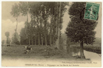Charleval. Pâturages sur les Bords de l'Andelle.