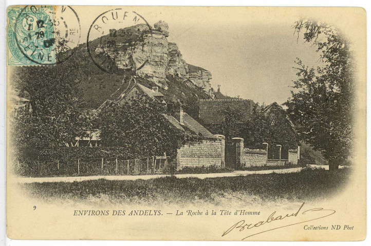 Roquette (La). Environs des Andelys. - La Roque. - La Roche à Tête d'homme.
