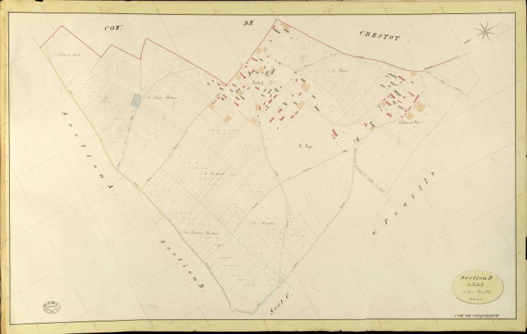 Criquebeuf-la-Campagne. Section D _ de Limbeuf _ 1re de 2 Feuilles