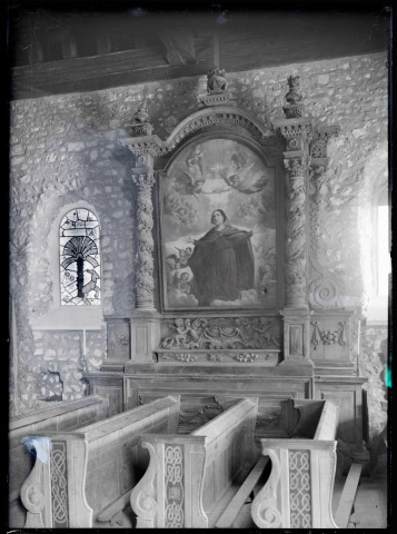 Tableau représentant le couronnement de la Vierge de l'église de Ménesqueville (Eure).
