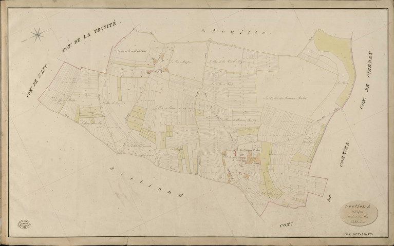 Val-David (Le). Section A _ de l'Eglise _ 1re de 2 Feuilles