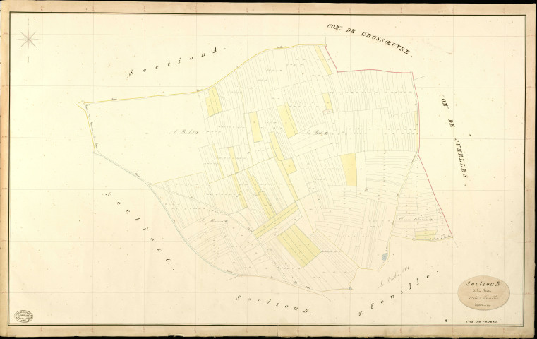 Thomer. Section B _ de la Bâte _ 1re de 2 Feuilles