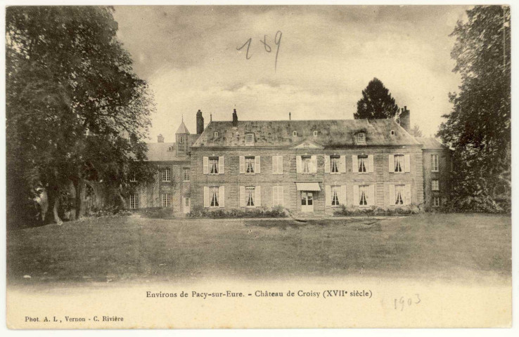 Croisy-sur-Eure. Château de Croisy (XVIIe siècle).