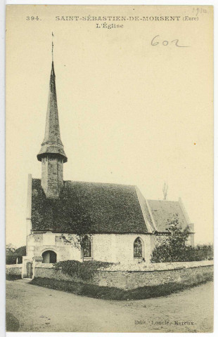 Saint-Sébastien-de-Morsent. L'Eglise.