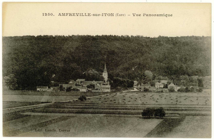 Amfreville-sur-Iton. Vue panoramique.