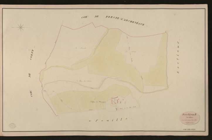 Ecouis. Section B _ des Abatis _ 3e et dernière Feuille