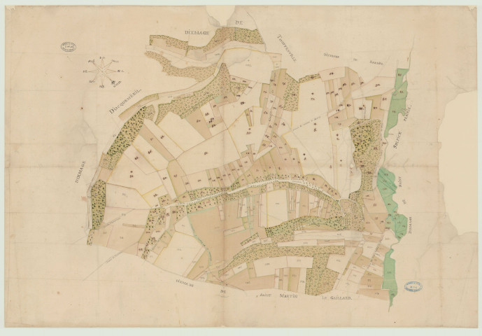 Canéhan (Seine-Maritime) - Plan de la seigneurie. *