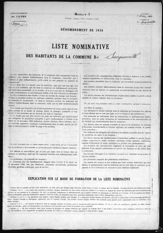 SACQUENVILLE 1936