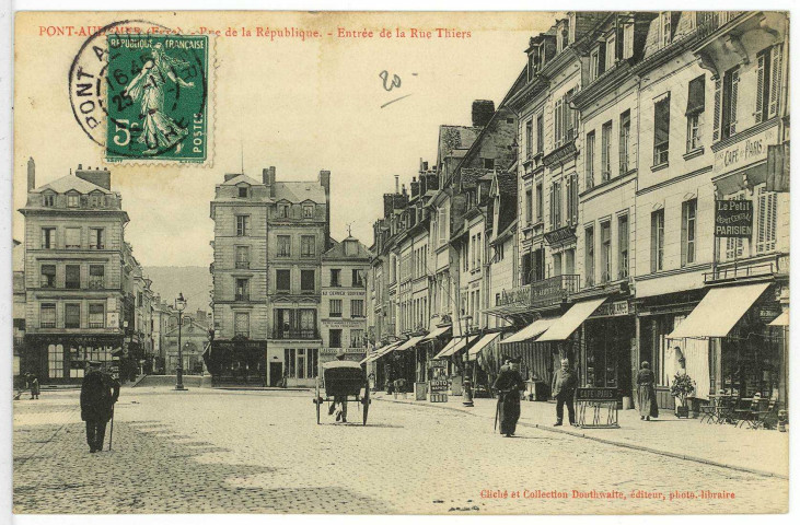 Pont-Audemer. Entrée de la Rue Thiers.