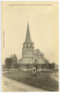 Saint-Aubin-d'Ecrosville. Le Buste du Docteur Auzoux et l'Eglise.