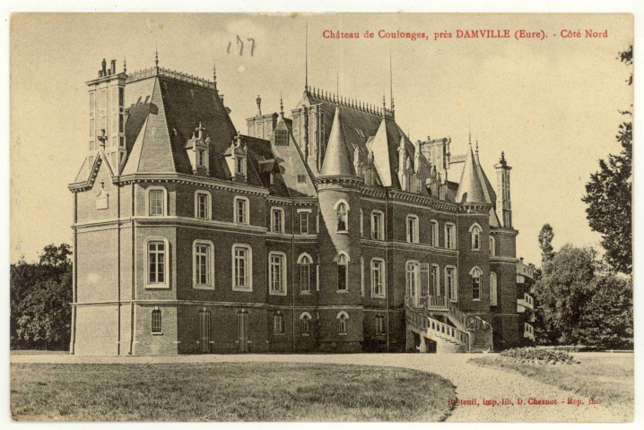 Coulonges. Château de Coulonges, près Damville- Côté Nord.