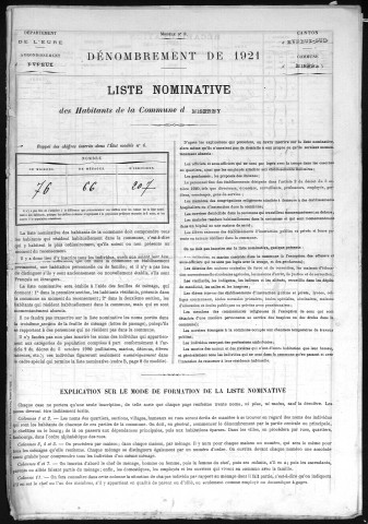 MISEREY 1921
