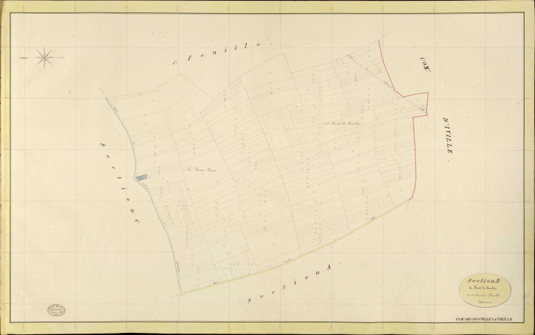 Crosville-la-Vieille. Section B _ du Fond de Canelon _ 2e et dernière Feuille