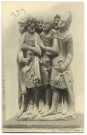 Louviers-Ville. Eglise Notre-Dame - Ancien Chemin de Croix. - Bas Relief motif en bois du XVe siècle.