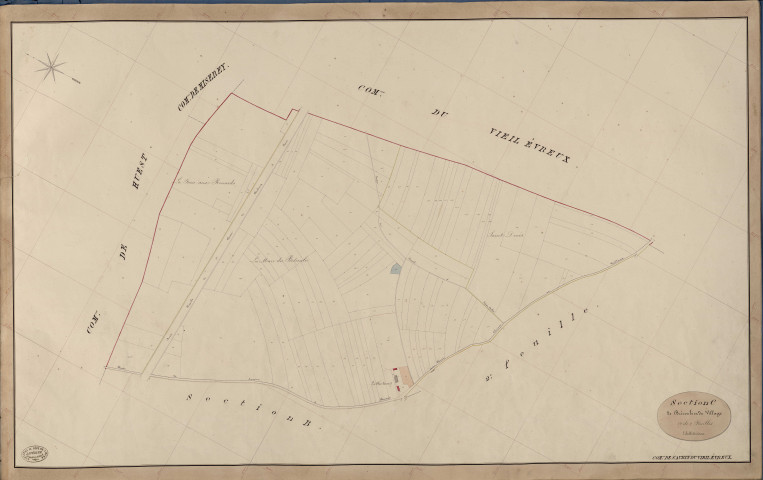 Saint-Aubin-du-Vieil-Evreux. Section C _ de Brécoule et du Village _ 1re de 2 Feuilles
