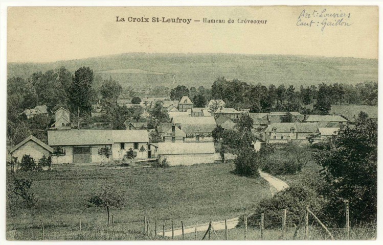 Croix-Saint-Leufroy (La). Hameau de Crèvecoeur.