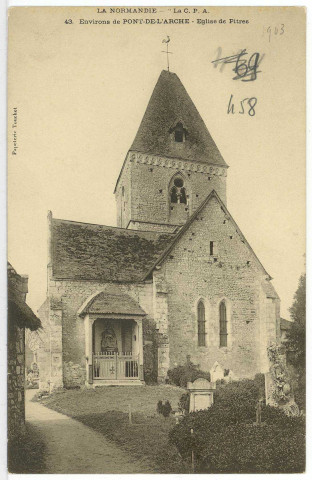 Pîtres. L'Eglise de Pîtres.