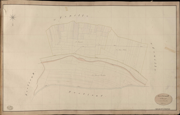 Jouy-sur-Eure. Section E _ du Beauregard _ 2e de 6 Feuilles