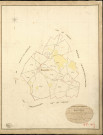 Morainville-sur-Damville. Tableau d'assemblage _ du Plan Parcellaire de la Commune de Morainville _ Canton de Damville - Evreux - Eure. _ Terminé sur le Terrain le 19 Octobre 1839 , sous l'administration de M. de Monicault, Préfet _ M. Hellard, Maire _ sous la Direction de M. Garnier, Directeur des Contributions directes _ M. Le Fébure, Géomètre en Chef. _ Par M. Le Grain, Géomètre de 1re classe.