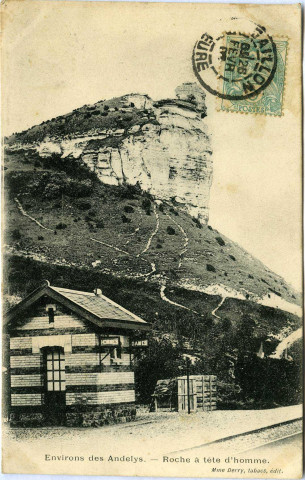Andelys (Les). Roche à la tête d'homme.