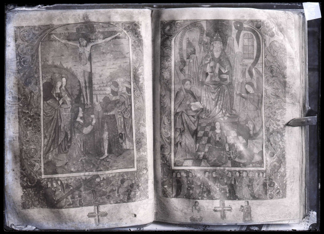 Miniatures du registre de Charité de Menneval (Eure).