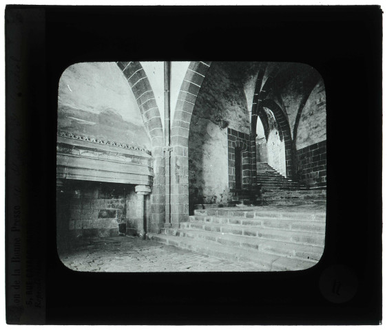 Abbaye du Mont-Saint-Michel (Manche), salle des gardes.