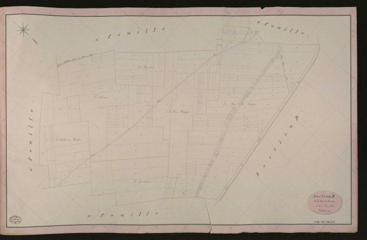 Vesly. Section E _ de la Voie de Cantiers _ 3e de 5 Feuilles