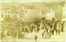 Andelys (Les). Atterissage d'un Ballon dirigeable.